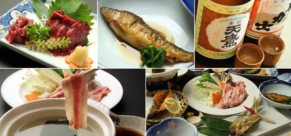 料理｜馬頭温泉旅館 ささや荘