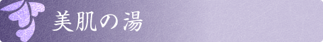 美肌の湯