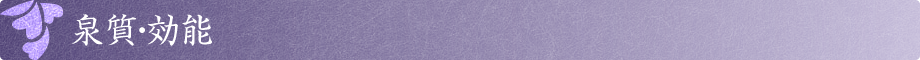 泉質・効能